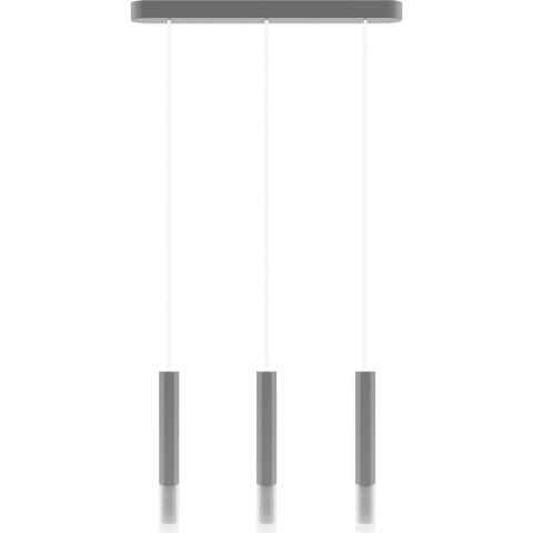 Lampa wisząca Madera2 Hexa 3pł klosz szary