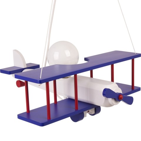 Lampa wisząca Samolot duży granatowo-biało-czerwony
