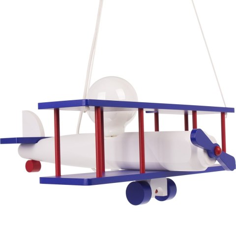 Lampa wisząca Samolot duży granatowo-biało-czerwony