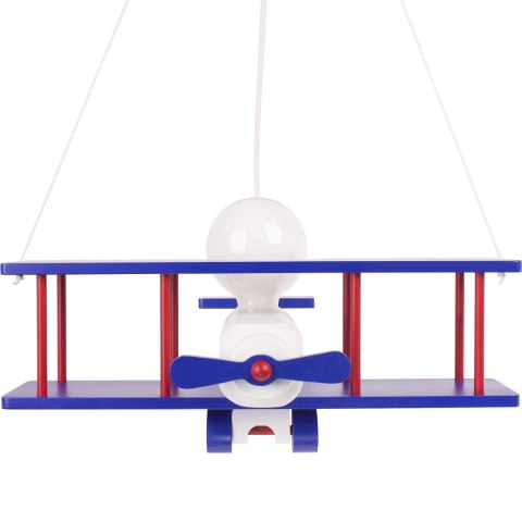 Lampa wisząca Samolot duży granatowo-biało-czerwony