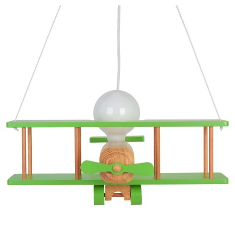 Lampa wisząca Samolot duży zielono-naturalny
