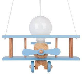 Lampa wisząca Samolot mały błękitno-naturalny