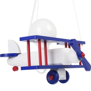 Lampa wisząca Samolot mały niebiesko-biało-czerwony
