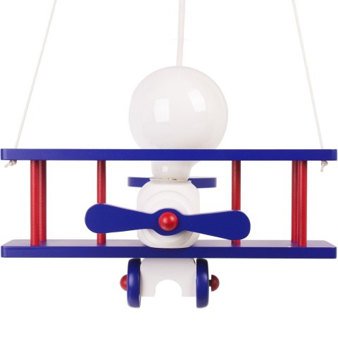 Lampa wisząca Samolot mały niebiesko-biało-czerwony