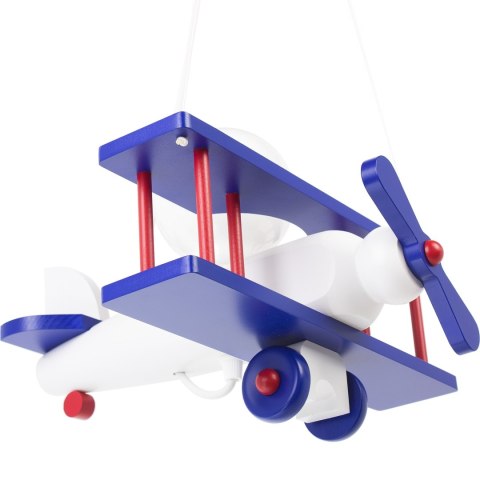 Lampa wisząca Samolot mały niebiesko-biało-czerwony