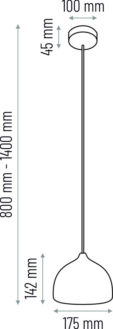 Lampa wisząca czarna ACORN I