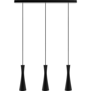 Lampa wisząca czarna Vegas 3 pł