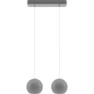 Lampa wisząca szara Balli Kule 2pł