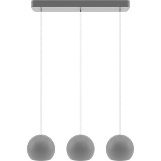 Lampa wisząca szara Balli Kule 3 pł