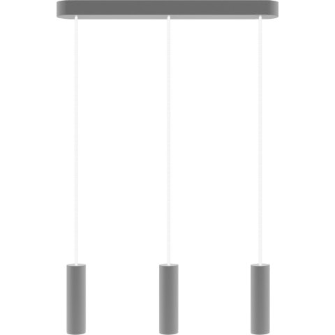 Lampa wisząca szara Madera 3 pł