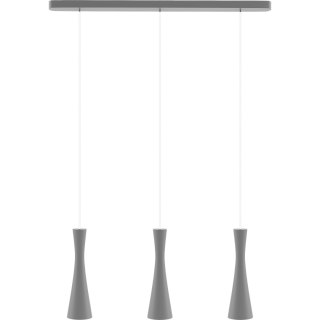 Lampa wisząca szara Vegas 3 pł