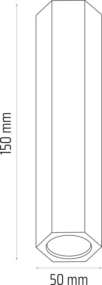 Madera Hexa spot 15 szary