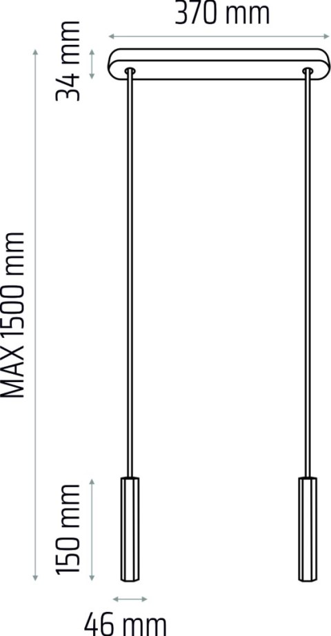 Madera Hexa zwis 2 pł biały