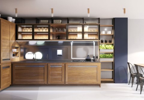 Madera2 klosz spot 23 cm dąb