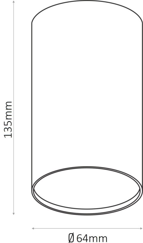 Small Spot GU10 szary