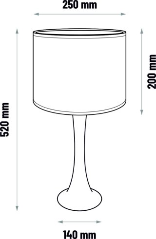 Lampa stołowa BEAVIS - dąb