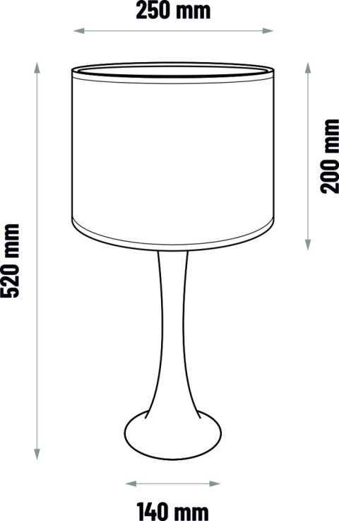 Lampa stołowa BEAVIS - dąb