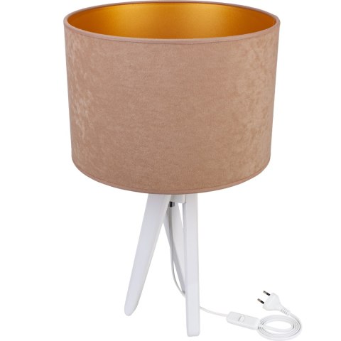 Lampa stołowa biały TRIVET beż