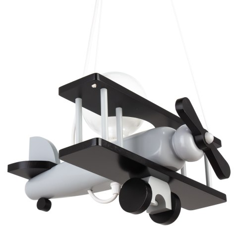 Lampa wisząca Samolot mały - szaro-czarny