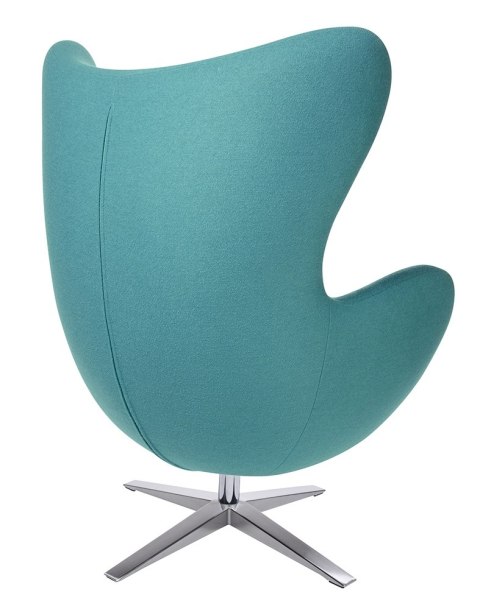 King Home Fotel EGG SZEROKI turkusowy.12 - wełna, podstawa stal