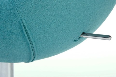 King Home Fotel EGG SZEROKI turkusowy.12 - wełna, podstawa stal