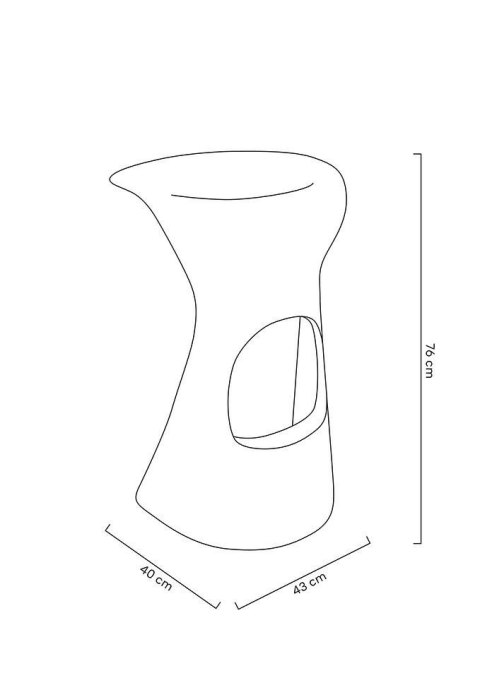 King Home Krzesło barowe CAMINO 70 białe