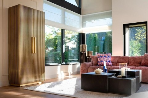 Richmond Interiors RICHMOND komoda IRONVILLE 191 cm - MDF, sklejka brzozowa, metal