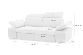 Sofa CONTINENTAL - I grupa tkanin