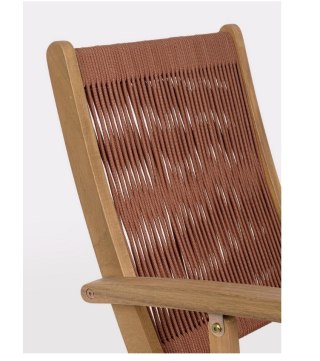 Bizzotto BIZZOTTO krzesło ogrodowe składane DANUBIO ARM czerwone