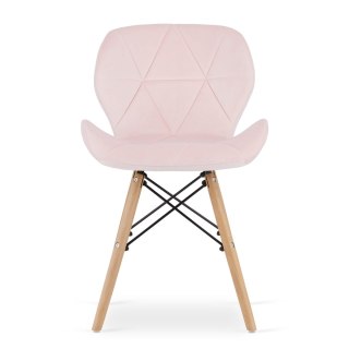 Krzesło LAGO Aksamit - róż x 1