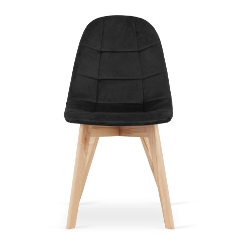 Krzesło BORA - czarny aksamit x 4