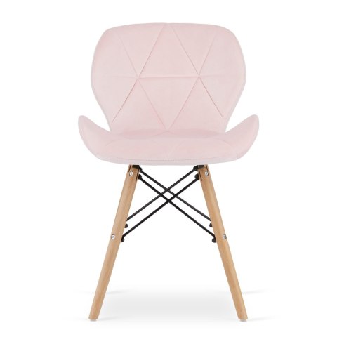 Krzesło LAGO Aksamit - róż x 2