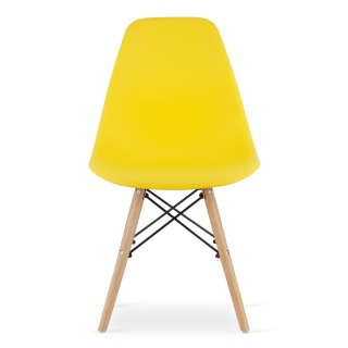 Krzesło OSAKA żółte / nogi naturalne x 1