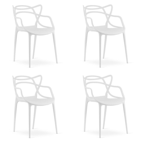 Krzesło KATO - białe x 4