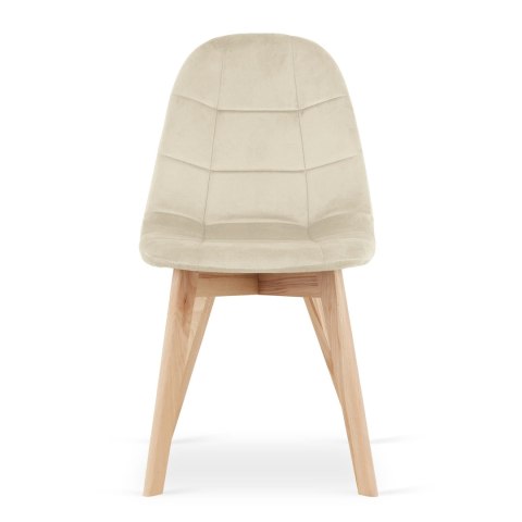Krzesło BORA - beż aksamit x 2