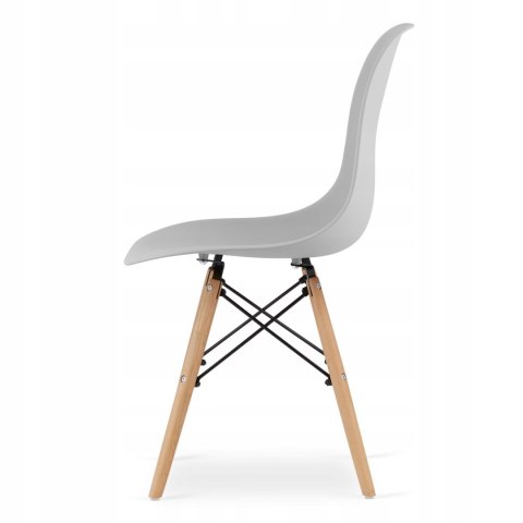 Zestaw stół prostokątny ADRIA 120x80cm biały + 6 krzeseł OSAKA szare