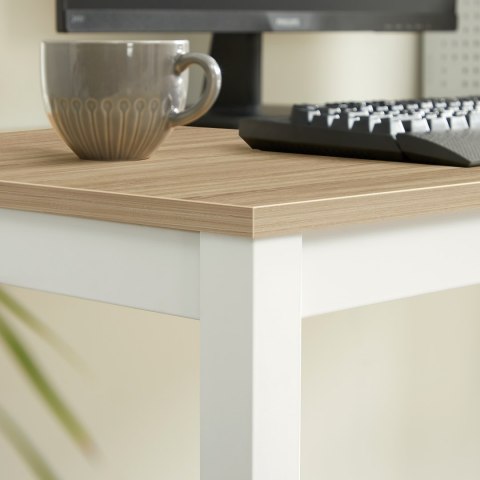 Zestaw stół prostokątny TESSA 120x60cm dąb + 4 krzesła OSAKA czarne