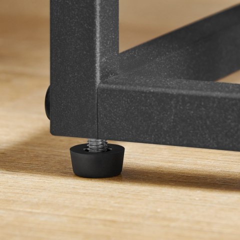 Regał kwietnik 4 półki - rustykalny / nogi czarne