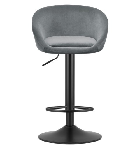 Hoker EAST - aksamit szary / baza czarna