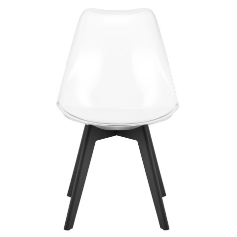 Krzesło MARK - przezroczyste / nogi czarne x 3