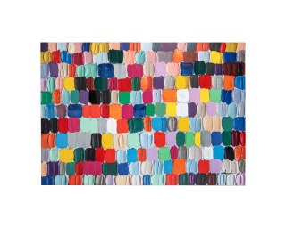 KARE obraz TOUCHED COLORFUL DOTS 200x140 cm