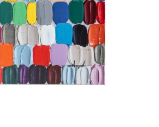 KARE obraz TOUCHED COLORFUL DOTS 200x140 cm