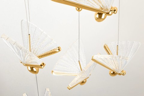 Moosee MOOSEE lampa wisząca BUTTERFLY DISC 5 złota
