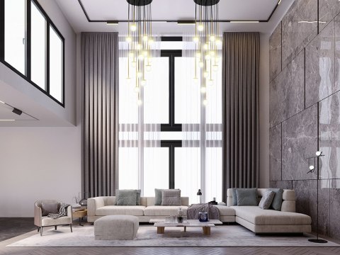 Moosee MOOSEE lampa wisząca CANNON DISC 16 złota