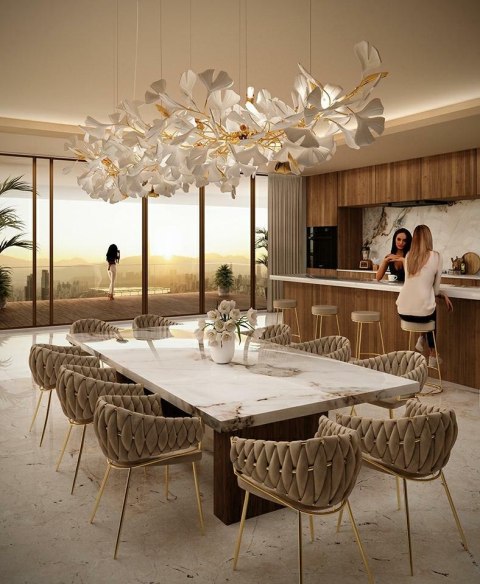 Moosee MOOSEE lampa wisząca FLORA 250 PP złota