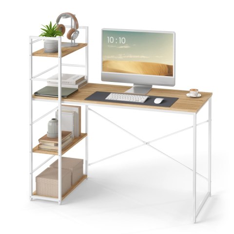 Biurko Komputerowe MAX 4.0 - sonoma / nogi białe