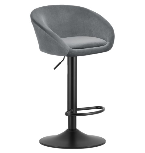 Hoker EAST - aksamit szary / baza czarna x 2