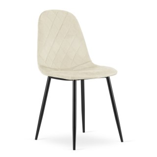 Krzesło ASTI - beż aksamit x 3