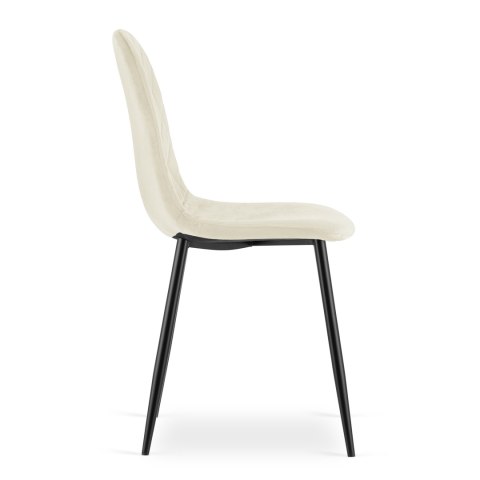 Krzesło ASTI - beż aksamit x 3