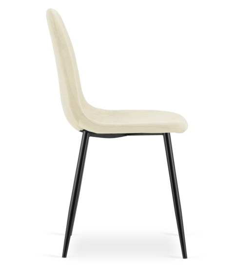 Krzesło COMO - beż aksamit x 2